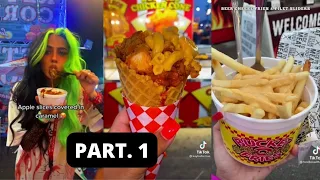 🎡What I ate at *THE FAIR * pt. 1 🎡| Eating Tiktok Compilation