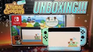 Nintendo Switch Animal Crossing: New Horizons Edition UNBOXING! | Mikeinoid