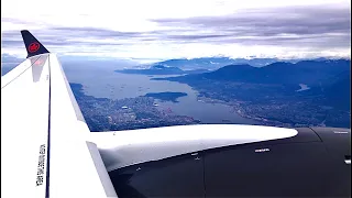 Air Canada A220 (CS300) Takeoff Vancouver (YVR) Airport