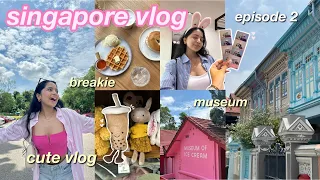 singapore vlog 2 | outlet mall, museum date, cute vlog!!