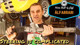 Steering is very complicated... - Ferrari engined Alfa 105 Alfarrari build part 213