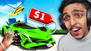 GTA 5 : But EVERYTHING Costs $1 😍 !! MALAYALAM