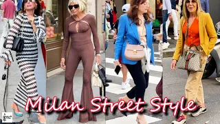 Milan Spring Fashion Walk 2024 | Newest Trend & Latest Outfit Ideas | Sidewalk Milan