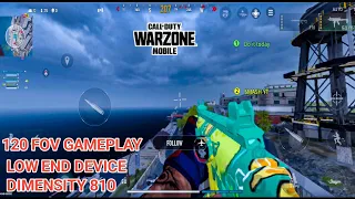 WARZONE MOBILE 120 FOV - LOW END DEVICE NEW MODE HIGH VOLTAGE REBIRTH ISLAND GAMEPLAY