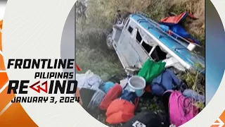 Frontline Pilipinas Rewind | January 3, 2024 #FrontlineRewind