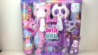 Barbie Cutie Reveal Slumber Party Gift Set Unboxing & Doll Review