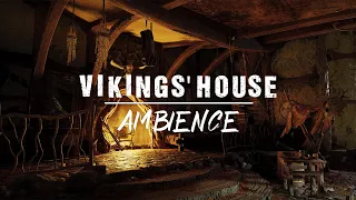 Viking's house | Nordic mythical & Pre-Viking ancestral ambient with Fireplace