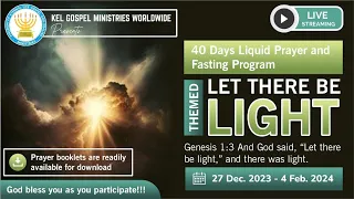 Live || 40 Days Liquid Prayer & Fasting | Day 30 - All Round Breakthroughs | 25 Jan 2024 || 12am-2am