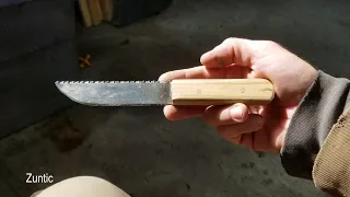 Homemade knife from a sawzall blade - DIY