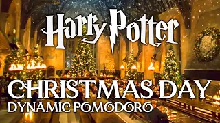 🎄CHRISTMAS STUDY SESSION🎄 Harry Potter Pomodoro ASMR + MUSIC | Hogsmeade, Great Hall Pomodoro Timer