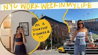 NYC WORK WEEK IN MY LIFE: life of a startup founder in new york | moving back, meetings, and US open