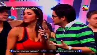 COMBATE: Mario Hart Toca los Senos a Paloma 14/08/13