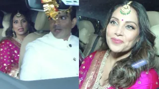 Bipasha Basu -Karan Singh Grover reach at sister Arti singh's wedding