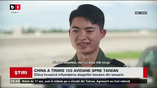 CHINA A TRIMIS 103 AVIOANE SPRE TAIWAN. Știri B1_ 18 septembrie 2023