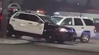 Dramatic video shows suspect's SUV ramming LASD vehicle before deputy opens fire