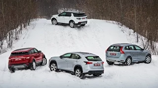 Lexus NX, Volvo XC60, Evoque, Disco Sport — групповой тест