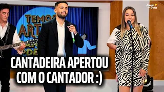 Cantadeira APERTOU com o CANTADOR :) Cristiana Antunes e David Coimbra (Temos Artista)