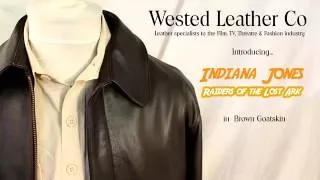 Authentic "Indiana Jones" Raiders of Lost Ark Leather Jacket in Brown Goatskin by Wested Leather