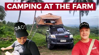 OUR FIRST TIME CAMPING TOGETHER! Philippines Farm (Kumander Daot)