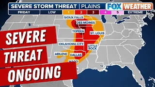 Dangerous Storms With Strong Tornadoes, Baseball-Sized Hail, Damaging Winds Possible In Central US