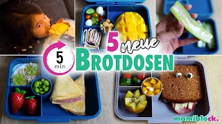 5min- Brotdosen Ideen | Schnell - Einfach - Lecker | Frühstück | Kindergarten  Schule | mamiblock