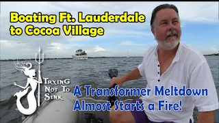 Boating from Ft. Lauderdale to Cocoa Village on a Hatteras Yacht. E145