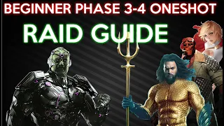 HowTo ONESHOT Both PHASE 3 and PHASE 4 In 1 PIP Beginner GUIDE Injustice 2 Mobile