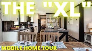 This mobile home is a "XL!" 4 bed 3 bath MUCH BIGGER than I expected! Double Wide Home Tour