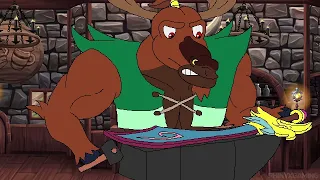 Arzette:Jewel of Faramore's Alven the Moose Bartender (all scenes) played by Andy Field, voice actor