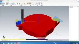 Обработка открытых участков в MasterCAM