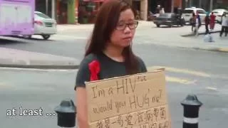 I'm HIV positive, would you hug me? | Malaysia Social Experiment