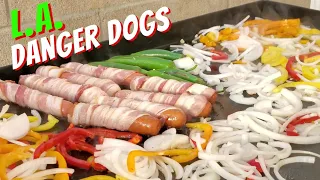 L.A. Bacon Wrapped Hotdogs//Danger Dogs//Camp Chef Flat Top 600//Part 2//