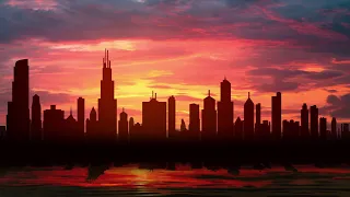 Synth City Motion Background Loop - Vaporwave/Synthwave City Animation Loop - #SynthCityScreenSaver