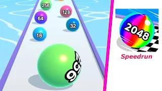 Ball Run 2048 - Speedrun - Gameplay Walkthrough - Level 495 to 499