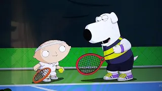 Stewie swears on the Tennis Court (Censored)