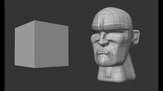 Моделим голову из кубика за 5 минут в C4D