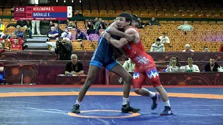 Qual. GR - 55 kg: S. KOLOMPAR (SRB) v. E. BATAILLE (FRA)