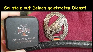Das Veterananabzeichen der Bundeswehr, eine Anerkennung für den geleisteten Dienst