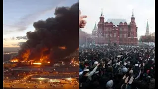 Москва у вогні! Коктейлі молотова - військомат горить. Почалось - цілі колони людей. Масовий бунт