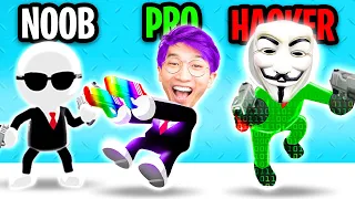 Can We Go NOOB vs PRO vs HACKER In JOHNNY TRIGGER!? (ALL LEVELS!)