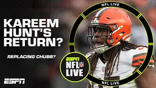 Is the return of Kareem Hunt the Browns' answer following Nick Chubb's injury? 👀 | NFL Live