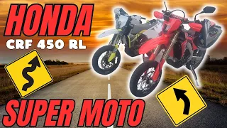 My 2022 Honda CRF 450 RL /// SUPERMOTO! (POV / Ride Along)