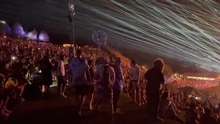 Bass Canyon walk from hilltop stage to main stage pit