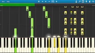 King Kong -  Theme Music - Piano Tutorial - Synthesia