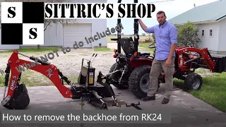 How to Remove/Install a Backhoe to Your RK24