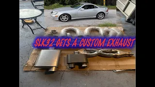 SLK32 AMG GETS A CUSTOM EXHAUST