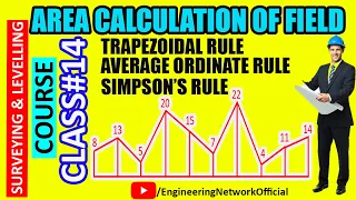 How to Calculate Area of Field Using Simpson’s Rule - Area Calculation Using Trapezoidal Rule