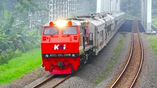 BANYAK KERETA API NGEBUT‼️ MENEMUKAN 24 KERETA API NGEBUT PARAH DI KEBASEN