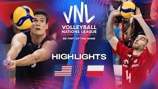 🇺🇸 USA vs. 🇵🇱 POL - Highlights | Week 1 | Men's VNL 2024