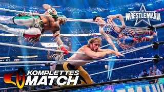 KOMPLETTES MATCH – Rey Mysterio & Dominik Mysterio vs. Logan Paul & The Miz: WrestleMania 38